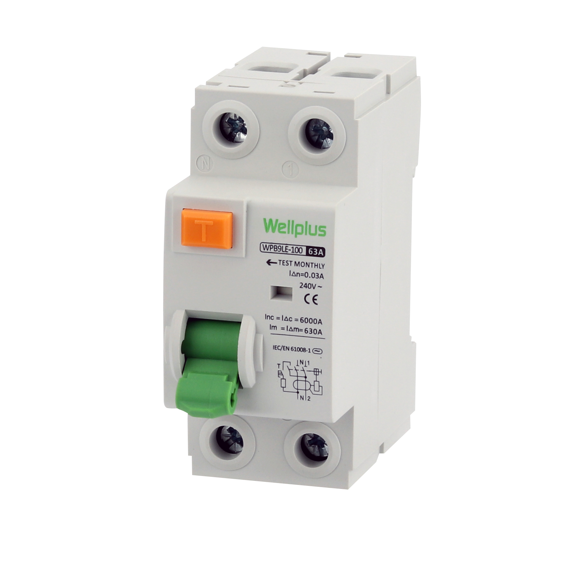 WPB9LE-100 Residual Current Circuit Breaker/RCCB/RCD