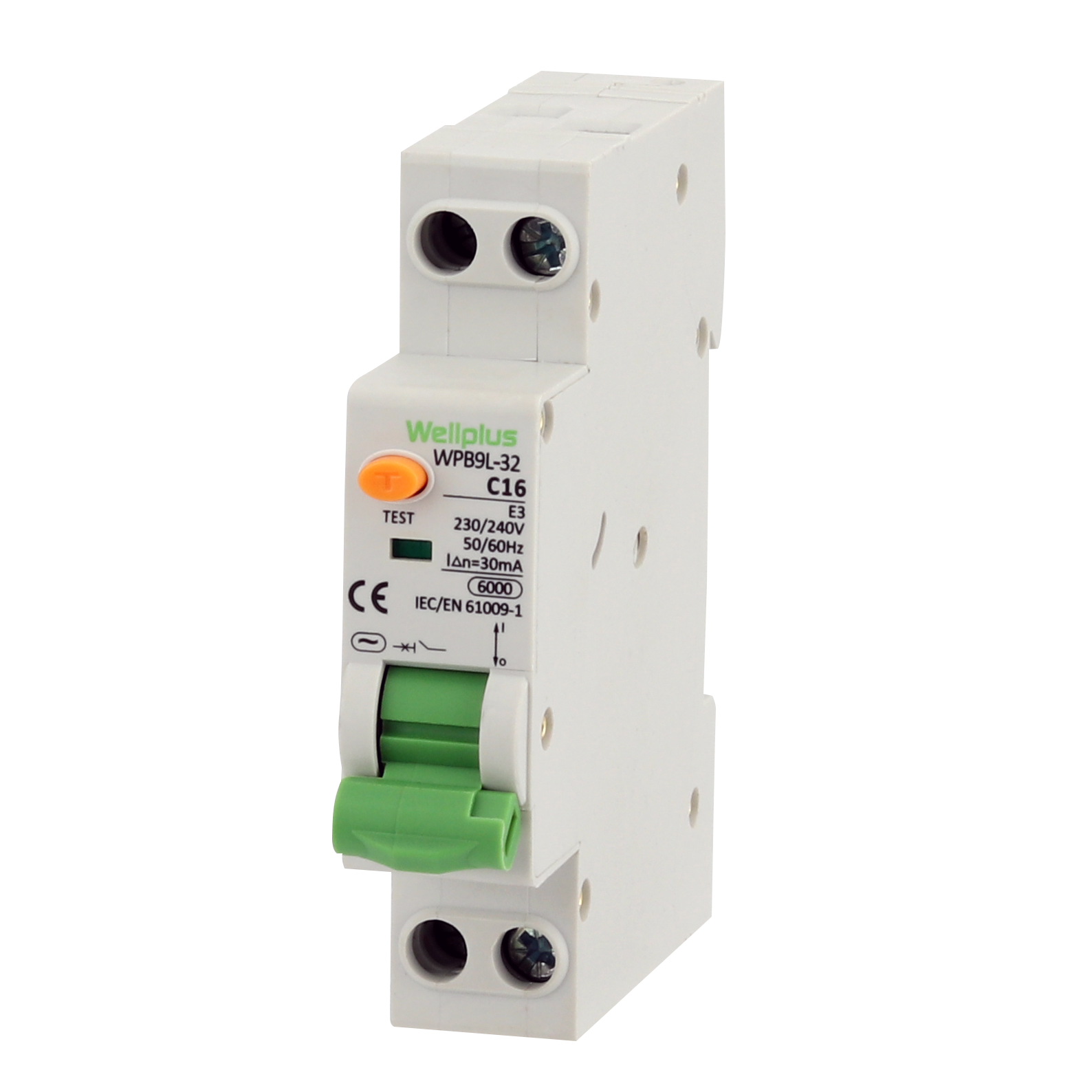 WPB9L-32 1P+N Electronic RCBO