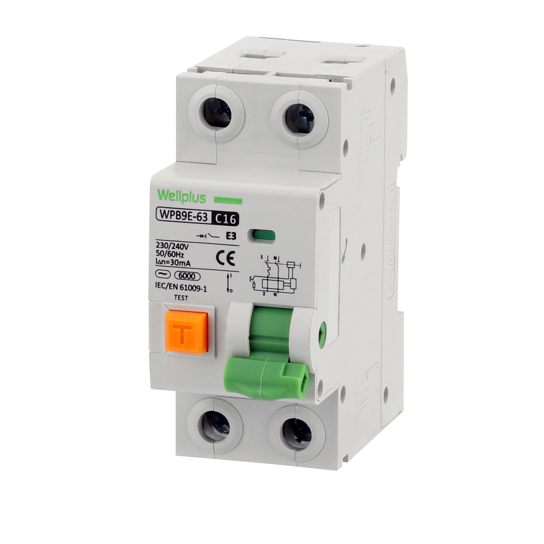 WPB9E-63 36MM RCBO Electronic